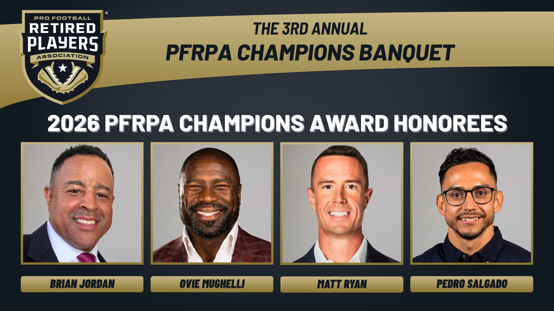 Pro Football Retired Players Association Announces 3rd Annual PFRPA Champions Banquet To Be Held In Atlanta